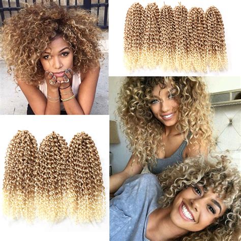 blonde curly crochet hair